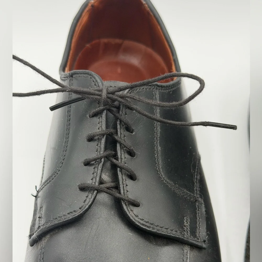 Allen Edmonds Black Ashton Leather Split Toe Rubber Sole Derby Men's Size 11.5
